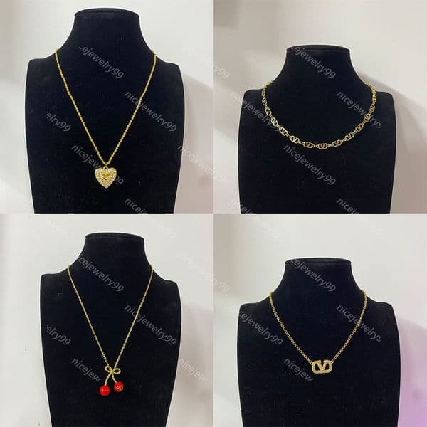 Brass Necklace Crystal Rhinestone Pearl Chains Jewellery Designer for Women Wedding Party Jewelry Fashion Accessories