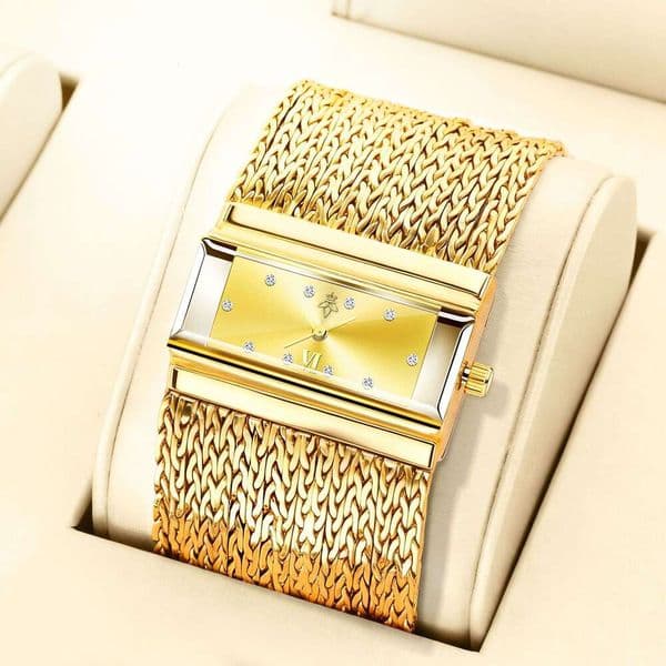 Designer lady's watch Yalalusi Square Chain Watch Women's Quartz Rhinestone Wristwatch Middle East Best-Selling Luxury-Style Women's Watch