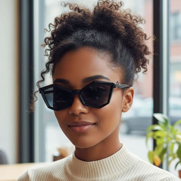 Free Shipping New Fashion Irregular Polygonal Sunglasses, Versatile And Trendy Street Style Sunglasses For Women, Diamond-Shaped Glasses