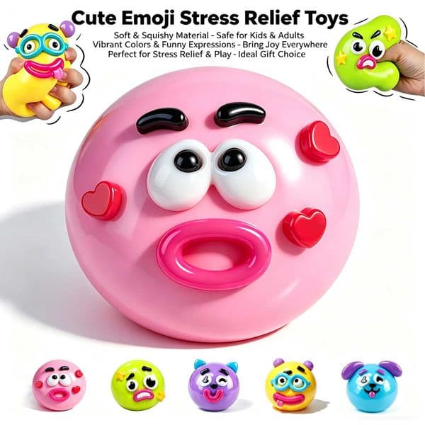 Ultra Soft Dog Face Swap Slow Rising Squeeze Ball Cute Sensory Fidget Toy Stress Relief Gift Z260521