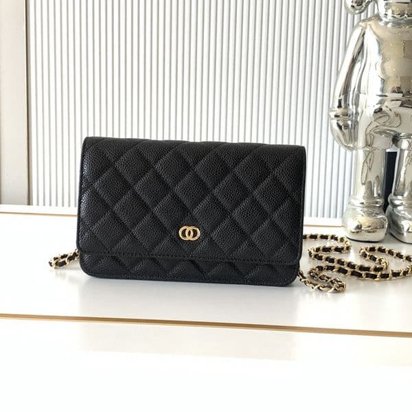Woc Wealth Bag Diamond Checkered Sheepskin Clutch Bag Golden Hardware Buckle Dinner Bag Womens Designer Single Shoulder Bag Chain Crossbody Bag