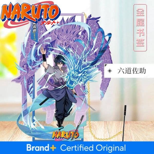Naruto Metal Sasuke Kakashi Peripheral Book Decorations Character Bookmarks for Students Gift Anime Figure