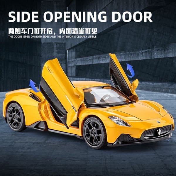 1:36 Alloy Sports Car Model Double Scissor Doors Pull Back Toy Car For Boys