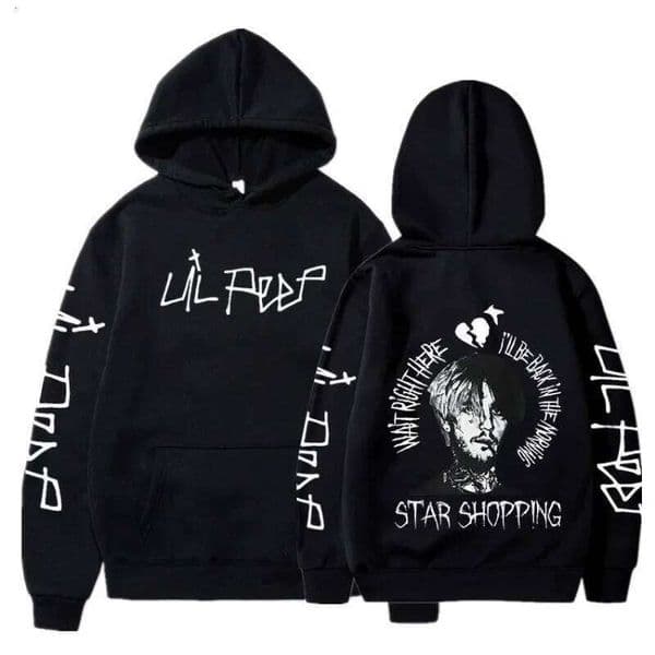 Rapper Lil Peep Cry Men Clothing Hoodies Fashion Letter Printed Graphic Sweatshirts Casual Harajuku Streetwear