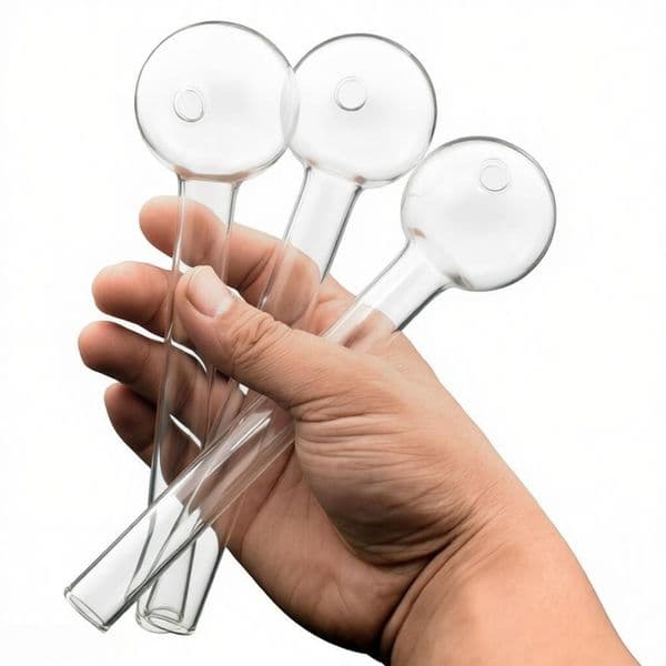 Thick haady Clear Super Thick heady Big 20cm Glass Oil Burner pipe Large 50mm Ball Smoking hand Oil Nail Burning pipes
