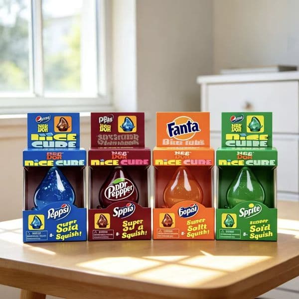 Needoh x Dr Pepper Dream Drop Squishy Toys Malt Sugar Slow Rebound Stress Relief Suptid Squishy Sensory Toys Daily Life Fidget Toys