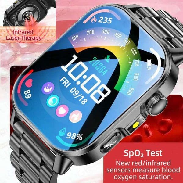 2026 New ECG+HRV Healthy Diagnose Smart Watch Men Body analysis Blood Pressure Lipid Uric Acid Women's Health Tracker Smartwatch