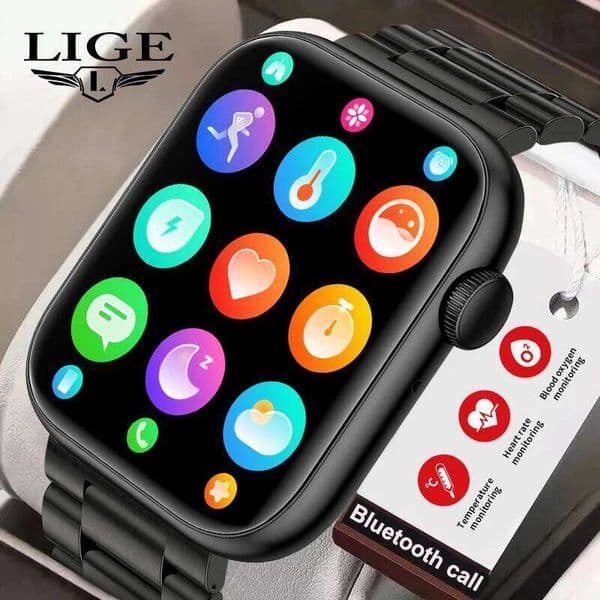 2026 Smart Watch For Men Full Touch Screen Bluetooth Call Waterproof Watches Sport Fitness Tracker Smartwatches Lady Reloj Mujer