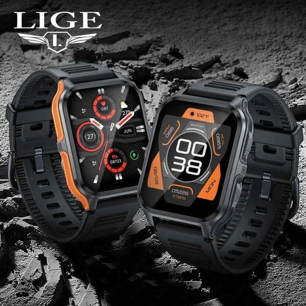 2026 Men Outdoors Smart Watch Military Health Monitor Wireless Call Fitness Waterproof Sports Smartwatch For IOS Android Phones