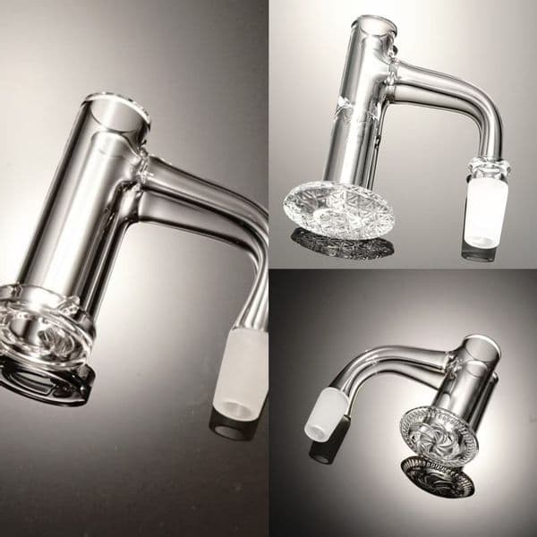 Premium Quartz Banger 10mm 14mm Pro-series Full Weld Spinner Blender Fits for Smoking Glass Water Pipes Bong