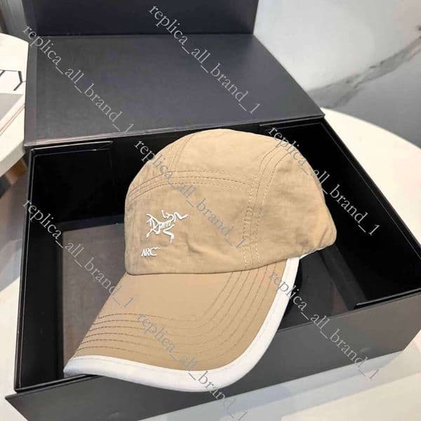 Men's ARC Designer Women's Curved Brim Baseball Mountaineering Sun Hat Casquette Luxury Hiking Peaked Sports Quick-Drying Ball Cap Cd5
