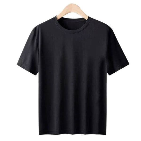 Custom logo high-quality 100% polyester t-shirt, blank for printing, gym sports quick-dry plain sublimation black t-shirt