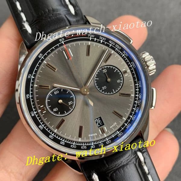 BLS Factory Mens Watch Best Quality Premier B01 Chronograph 42mm Green Dial Leather Strap CAL.10 Movement Mechanical Automatic Men's Wristwatch