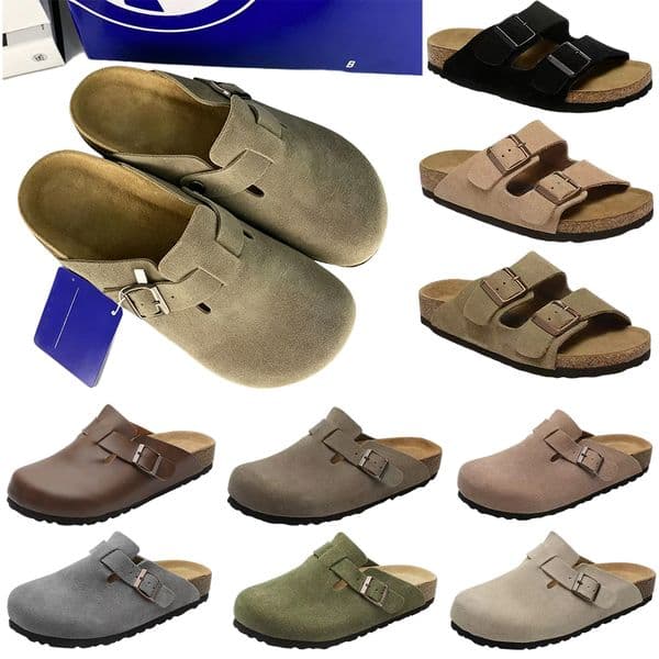 Designer Slides Women Clog Sandals Slippers Men Slides Shoes Genuine Leather Clogs Sandale men women sliders trainers flip flops sandales sizes 35-46