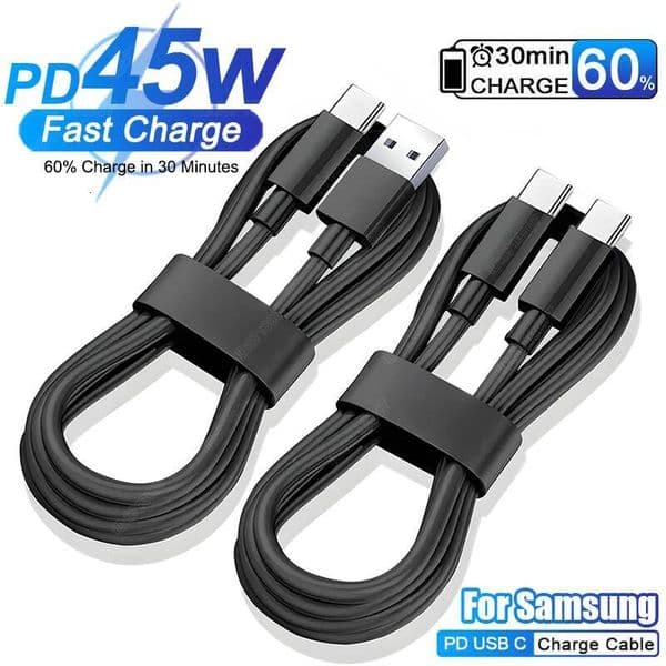 PD 45W For Samsung Galaxy S24 S23 S22 S21 Ultra Plus A53 A54 5G Fast Charging USB C Cable Charge Date Wire Accessories ddmythur