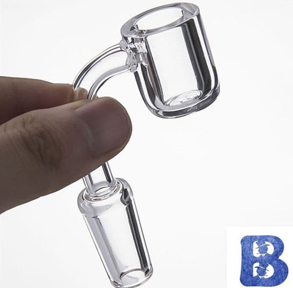 4mm Thick Quartz Banger Domeless Quartz Nail Flat top Quartz Banger 10mm 14mm 18mm male female for Glass bongs