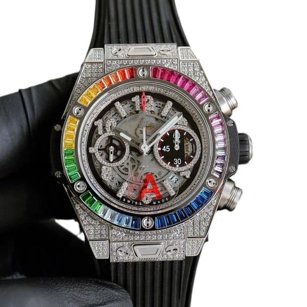 HL luxury watch designer brand Gold automatic Watch Iced out Waterproof ARF Factory PRX 007 moissanite watch vvs BOX 123
