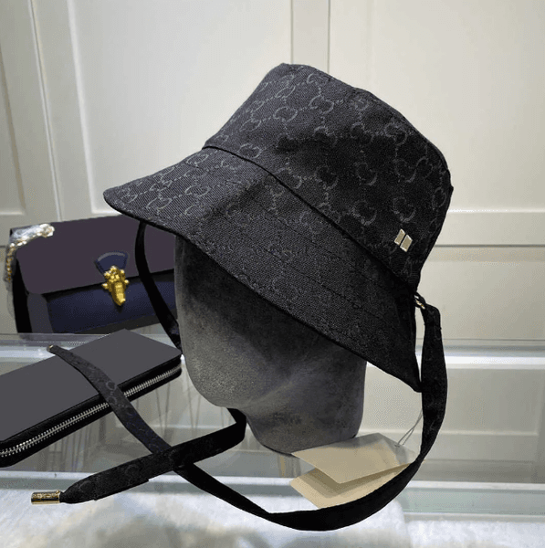 Luxury Designer Black Bucket Hat Fashion G G Wide Brim for Men Women Vacation Beach Hat Sun Prevent Casquette Double-sided wearable Brands hats GGs Caps