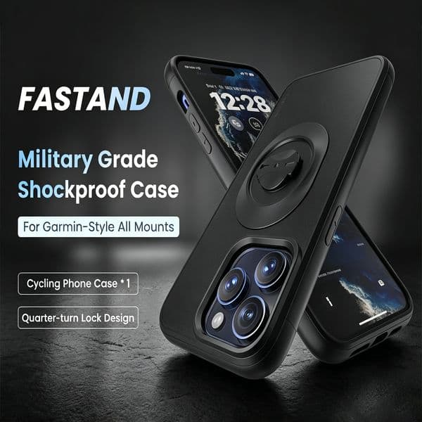 For Garmin Quick Mount Shockproof Case for iPhone 16 Pro Max,16 Pro,15,14,13,12- Anti-Drop Protective Cover