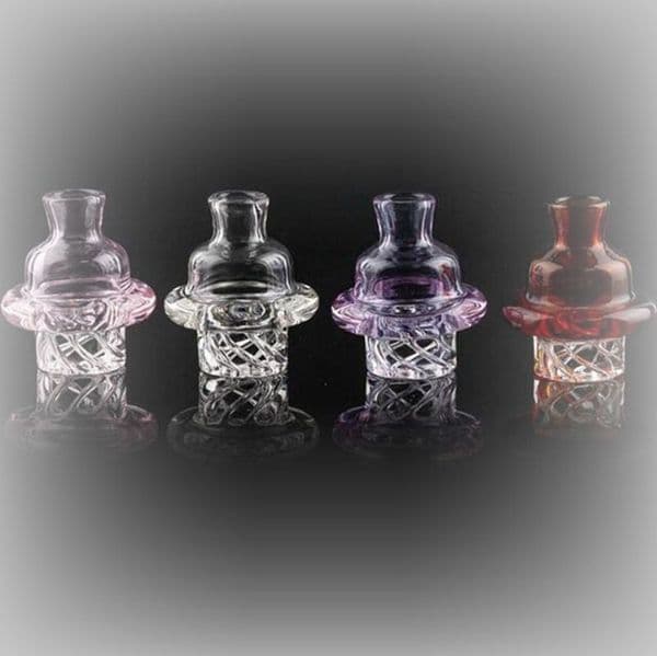 Latest Colorful Pyrex Glass Bong Hookah Cover Cap Portable Quartz Bowl Lid Innovative Design Handmade Smoking Accessories