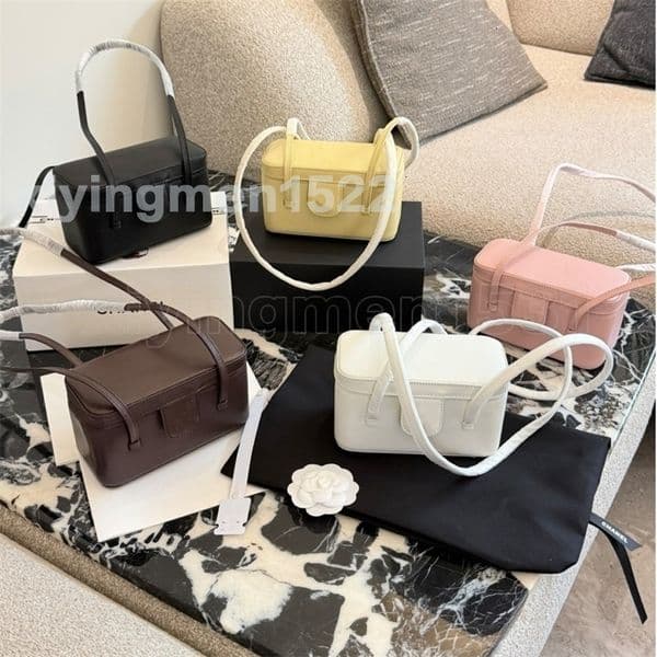 Designer woman shoulder bag 26P Preppy Coco With Mirror box bag bagpurse High quality caviar leather bag black handbag Luxury Bag small and square makeup case bag