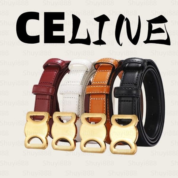celinewaist band womens belt designer belts for women smooth buckle 25mm taurillon leather ceinture belt Slim fit skirt belt decorative belt optional Box AAAAA