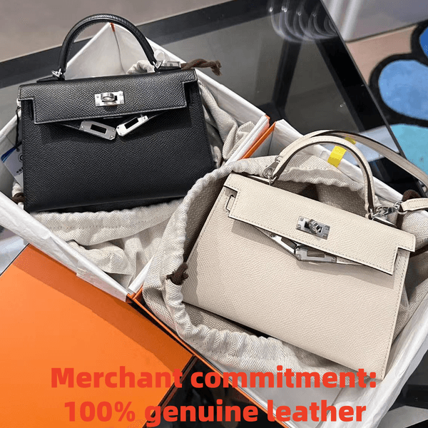 Luxury Designer bag for Womens handbags cowhide Mini tote bag Top quality genuine leather crossbod Shoulder bag Gold silver metal pochette Evening bag With lock key