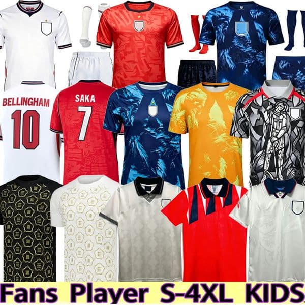 world cup BELLINGHAM Rashford KANE SAKA RICE XXXL 4XL Soccer Jerseys england football shirt 2026 Home Away Long sleeves Retro Goalkeeper Mens Kids