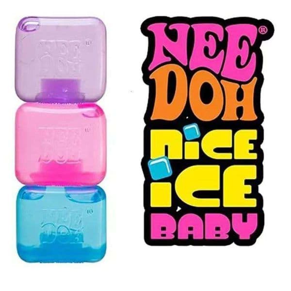 NeeDoh Nice Fuzz Ball Jelly Squish Toys Slow Rising Sensory Stress Relief Cube for adult