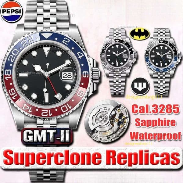 Clean Factory Men Luxury Designer Watches High Quality 40MM 3285 Movement Stainless Steel Ceramic Bezel Sapphire Luminous Waterproof Bruce