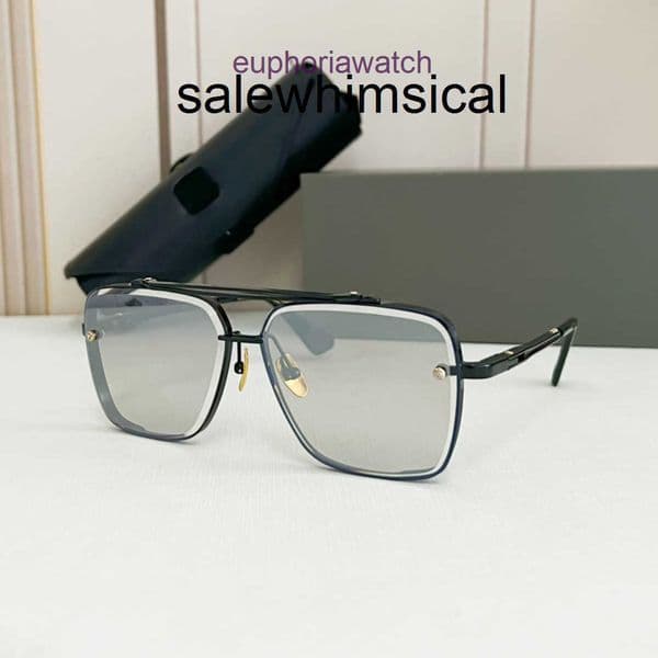 Designer sunglasses Square Oversized Sunglasses Fashionable DTa MACH SIX TOPquality Metal UV Protection Vacation Gradient Color Unisex Sunglasses With Box