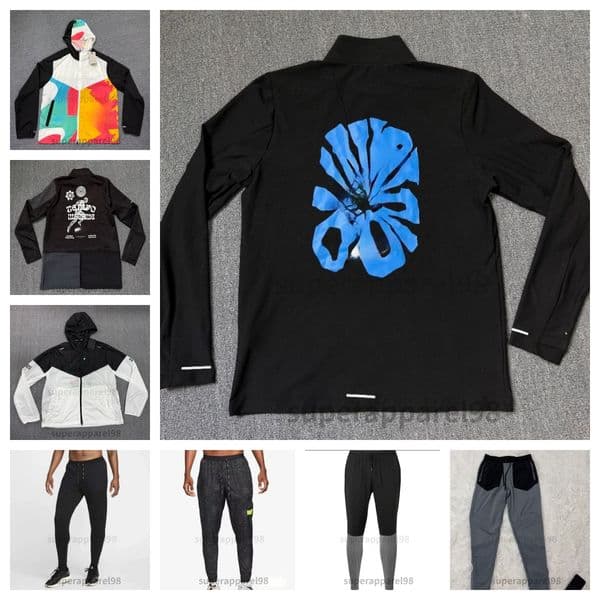 Men's Tech Fleece Tracksuit Set Sportswear Slim Fit Joggers Sweatpants Running Pants Gym Athletic Training Suit Outdoor Apparel
