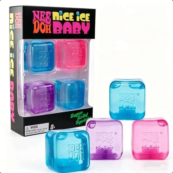 New NeeDoh 4pcs Nice Ice Baby Shaped Sensory Stress Relieving and Ventilating Toys