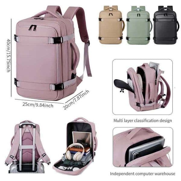 Backpack 15.6-inch laptop backpack for men, travel backpack, schoolbag, men's luggage bag