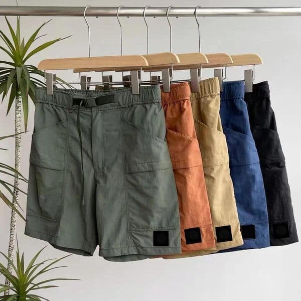 Mens Shorts Summer Designers Casual Pants Metal Nylon Shorts Side Pockets Compass Technical Utility Belt Quick Dry Shorts Q260520