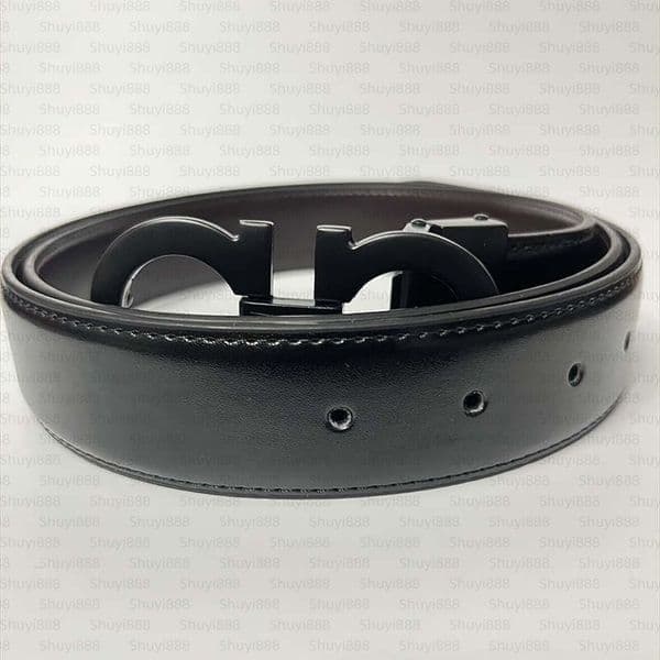 ferragammobelts designer men belt genuine leather women belt smooth buckle business leisure ceinture womens girdle mens belt with box