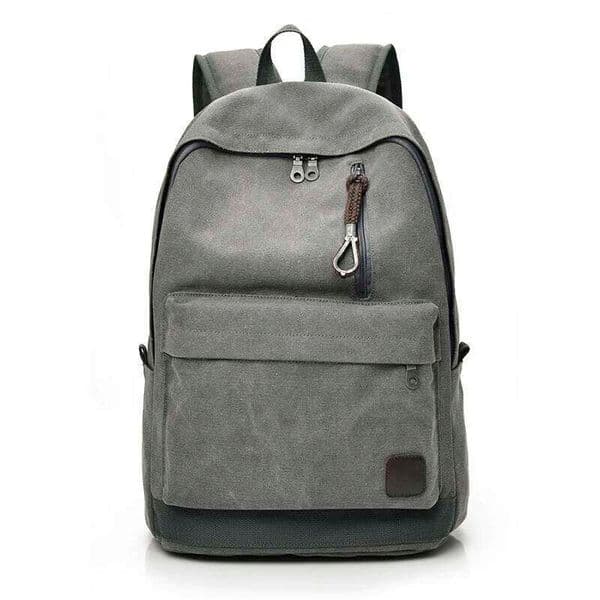 DIDA BEAR 2023 Women Men Canvas Backpacks Large School Bags For Teenager Boys Girls Travel Laptop Backbag Mochila Rucksack Grey