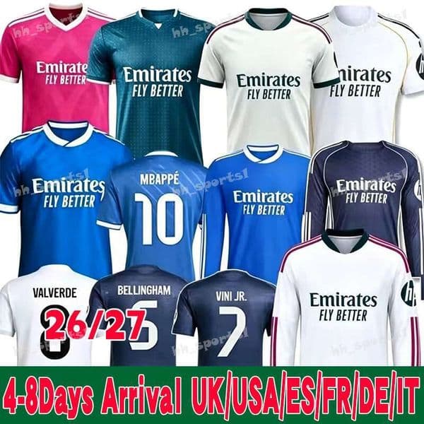Reals Madrid 26 27 Soccer jerseys MBAPPE BELLINGHAM TRENT VINI JR Reals Madrid jersey 2026 2027 soccer jerseys MODRIC RODRYGO Vaerde Arda Guler Endrick home jersey