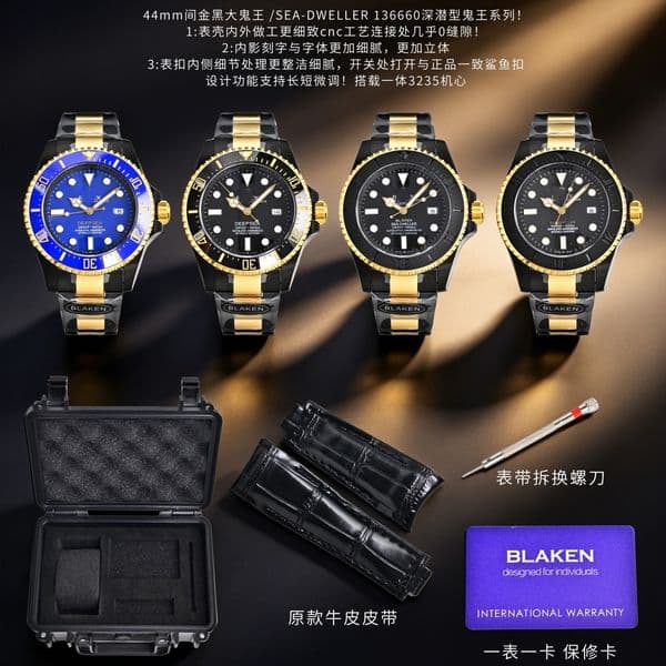 BLAKEN Factory 136660 44mm swiss 3235 automatic mechanical movement luxury watch mens watch designer watch luxury watch watches men reloj wristwatches 02