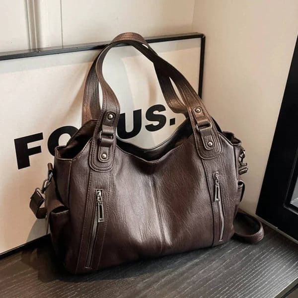 Soft Interior Compartment Shoulder 2026 High Quality Contrasting Colors Bags for Women Fashion Zipper Pu Women's Handbags