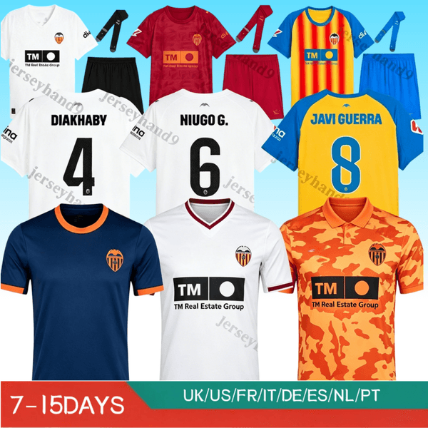 26 27 valencia soccer jerseys camisetas de futbol men kids kit Valencia football shirts 2026 2027 third kids kit camiseta vcf HUGO DURO GAYA MUSAH HUGO chemise