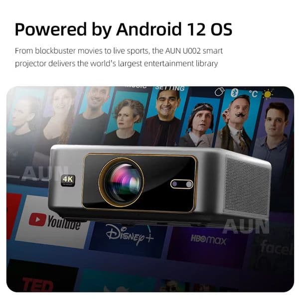 Android Projector Smart Auto Focus 3D MINI Home Theater Movie Full HD 1080P LED 4K VideoProjector Laser Phone Cinema
