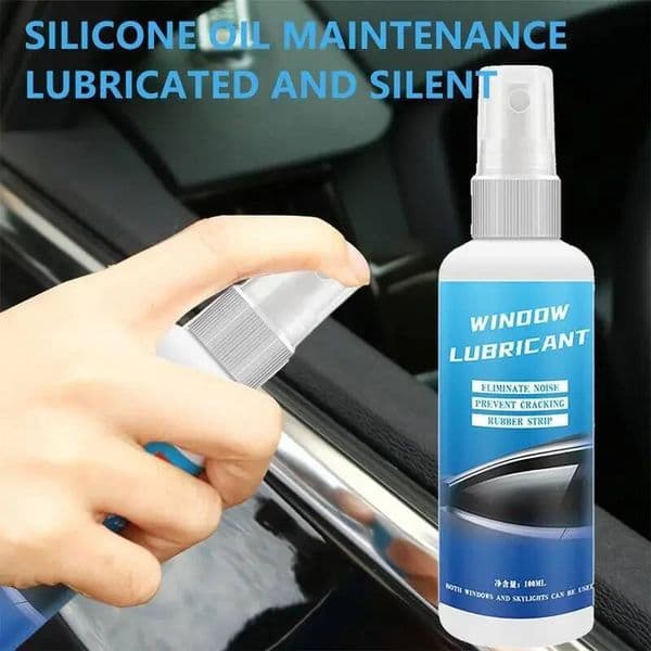 100Ml Car Window Lubricant Spray For Rubber Seal Protection And Noise Reduction Maintenance Solution