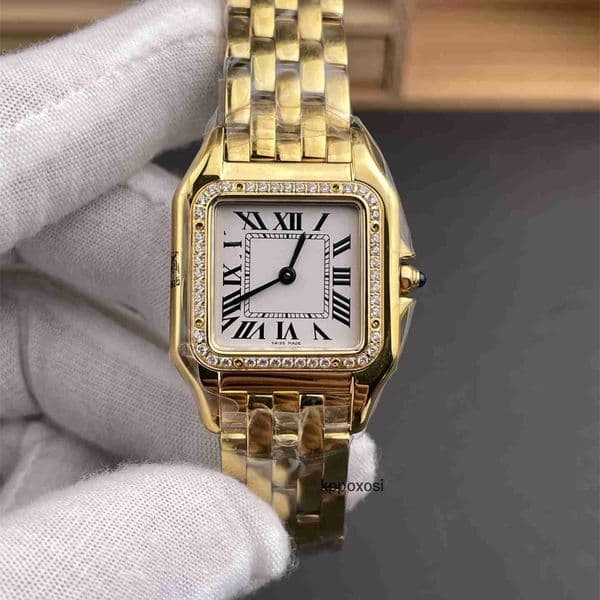Top quality panthere watch super clone watches mens watch womens watch swiss quartz movement sapphire crystal glass 316L steel 22mm 27mm with box CM9H