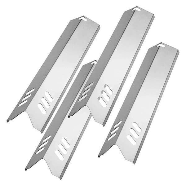 2/4 pcs Stainless Steel Universal Heat Tents for Gas Grill Burners Cover Flame Tamers Replacements ddmynov