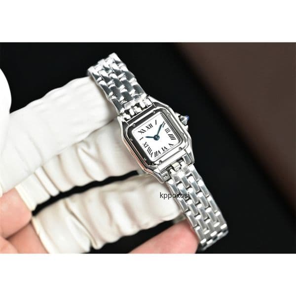 Top quality panthere watch super clone watches mens watch womens watch swiss quartz movement sapphire crystal glass 316L steel 22mm 27mm with box ASJH