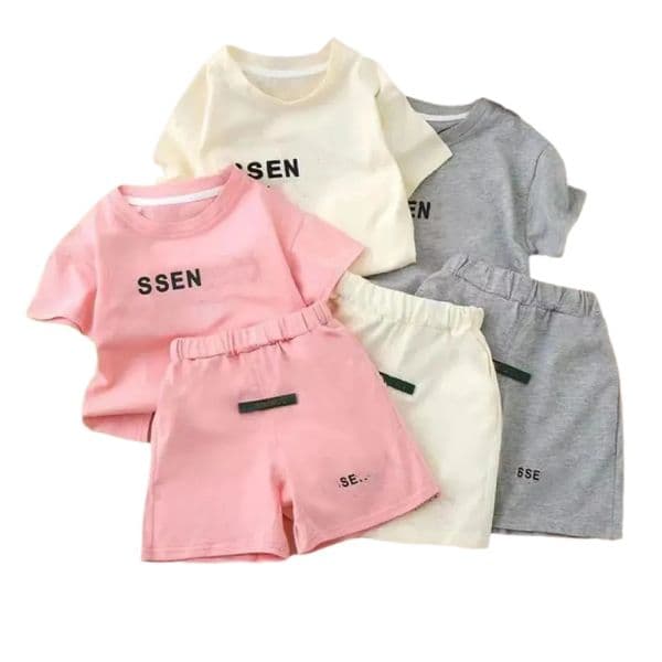 Baby Kids Clothing Sets toddlers Boy girls T-shirt shorts Clothes New Cotton childrens Girls Kids Designer Infant Jumpsuits Clothing AAA01