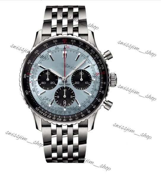 Breitlimg Watch Man Designer Mens 10A Watch Navitime Chronograph Luxry Vintage Automatic Watch Vintage Japan Quartz Movement855