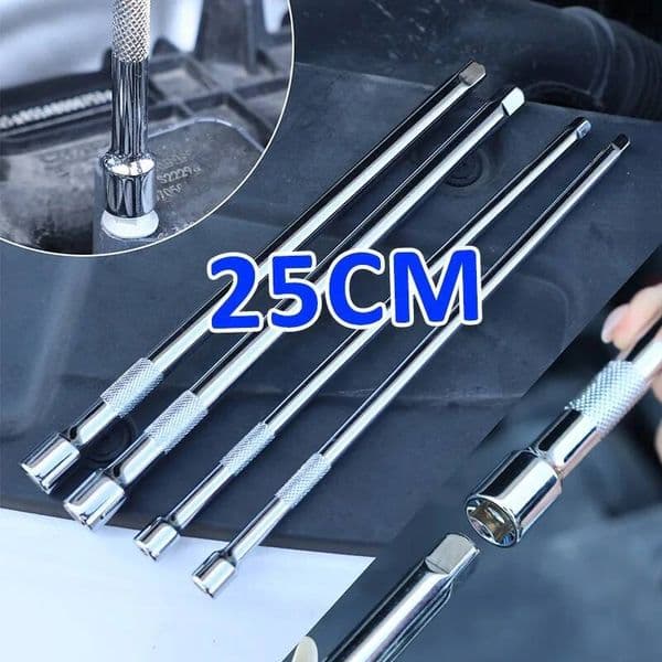 3/8 1/4 Rod Anti-fall Drive Ratchet Socket Extension Bar Hand Long Shaft Improved Extender Adjustment Tool ddmynov