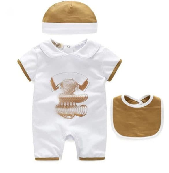 Baby Rompers Kids Clothes Summer Baby Girl Clothes Cartoon Newborn Baby Clothes Short-sleeved Infant Jumpsuits Girl Clothing Set 657